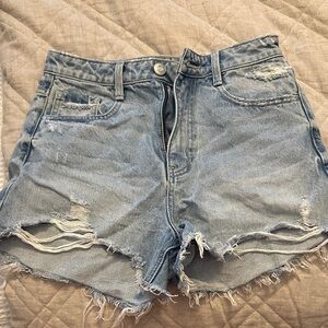 Kut from the Kloth Light Blue Distressed Jean Shorts